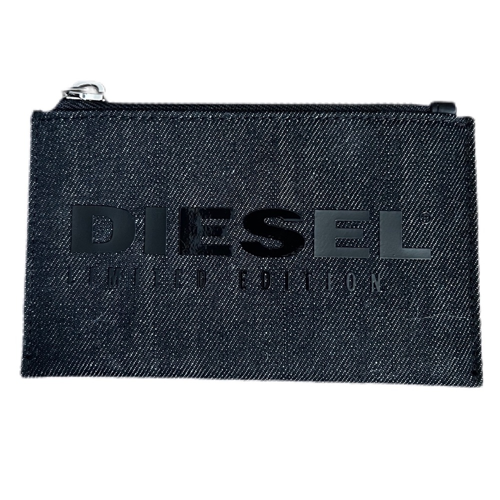 DIESLE black denim coin wallet